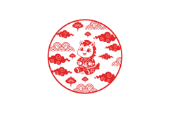 Cute illustration lunar new year horse chinese zodiac sign Product Image 1