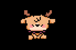 Cute illustration pixel art character deer design vector Product Image 2
