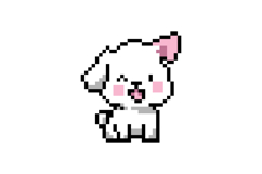 Cute illustration pixel art character dog cartoon Product Image 1