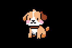 Cute illustration pixel art character dog design Product Image 2