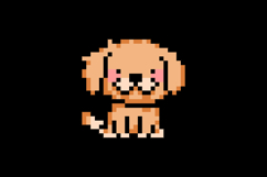 Cute illustration pixel art character dog design vector Product Image 2
