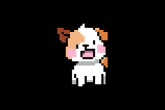 Cute illustration pixel art character dog graphic for print Product Image 2