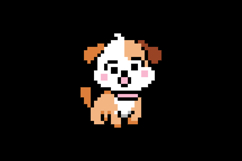 Cute illustration pixel art character dog isolated Product Image 2