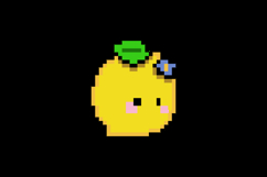 Cute illustration pixel art character lemon cartoon Product Image 2