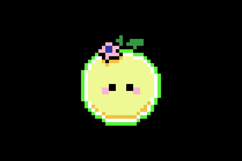 Cute illustration pixel art character lime cartoon Product Image 2