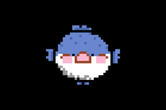 Cute illustration pixel art character mackerel design vector Product Image 2