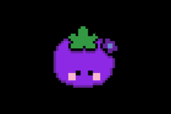 Cute illustration pixel art character mangosteen cartoon Product Image 2