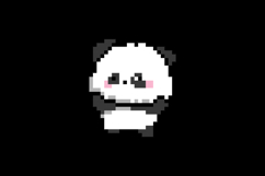 Cute illustration pixel art character panda design vecto Product Image 2