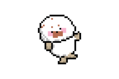 Cute illustration pixel art character seal design vector Product Image 1
