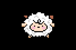 Cute illustration pixel art character sheep design vector Product Image 2