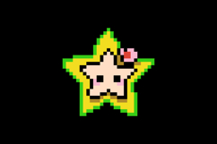 Cute illustration pixel art character starfruit cartoon Product Image 2