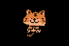 Cute illustration pixel art character tiger design vector Product Image 2