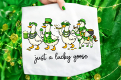 Just A Lucky Goose St Patrick's Day PNG, Funny Goose PNG Product Image 6
