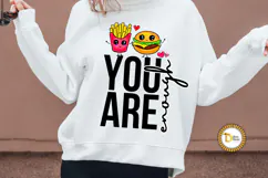 Cute Kawaii Burger and Fries -You are enough Product Image 2