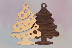 Cute Kawaii Christmas Tree Ornament SVG Product Image 2