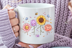 Cute Kawaii Flowers PNG, Sweet Floral Design Product Image 4