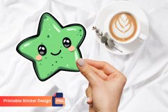 Cute Kawaii Star Sticker, Adorable Kawaii Star Sticker Product Image 1