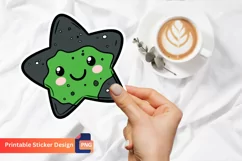 Cute Kawaii Star Sticker, Adorable Kawaii Star Sticker Product Image 1