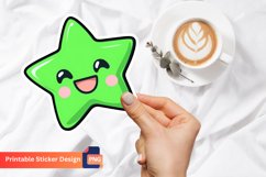 Cute Kawaii Star Sticker, Adorable Kawaii Star Sticker Product Image 1