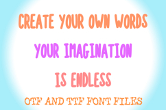 Cute Kid Marker Pen Lettering ABC Font Typeface Alphabet OTF Product Image 3