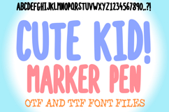 Cute Kid Marker Pen Lettering ABC Font Typeface Alphabet OTF by Squeeb Creative