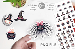 Cute Kids Halloween Sticker Product Image 1