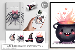 Cute Kids Halloween Digital Paper Product Image 1