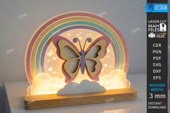 Kids Night Light Laser Cut Bundle| 3D Bedroom Table Lamp SVG Product Image 7