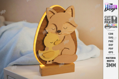 Kids Night Light Stand Laser Cut | Table Lamp | Desk Decor Product Image 1