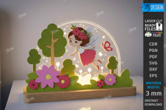 Kids Night Light Stand Laser Cut | 3D Bedroom Table Lamp SVG Product Image 1