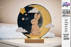Kids Night Light Stand Laser Cut | Table Lamp | Desk Decor Product Image 1
