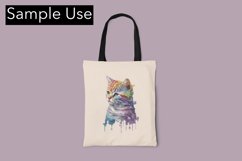 Cute Kitten Color Drip Image - Sublimation - Digital Product Image 4