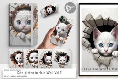 Digital Paper Kitten in Wall Product Image 1