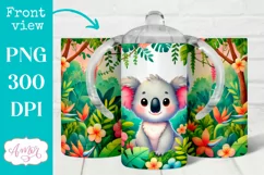 Cute koala sippy cup sublimation PNG, Baby 12oz Kids tumbler Product Image 1