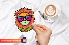 Cute Leon Sticker, Adorable Lion Sticker Product Image 1