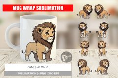 Mug Wrap Design Cute Lion Product Image 1