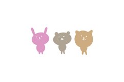 Cute Little Animals SVG Cut File Product Image 1
