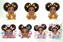 Cute Little Black Girl Sublimation Product Image 5