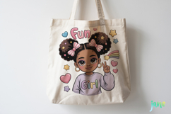 Cute Little Black Girl Sublimation Product Image 7