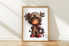 Cute little Christmas boy Clipart Product Image 3