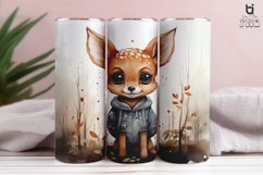 Cute little deer Sublimation Tumbler Design Product Image 2