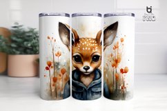 Cute little deer Sublimation Tumbler Design Product Image 3