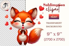 Add a touch of woodland charm to your creations with this adorable little fox sublimation clipart! Perfect for Valentine’s Day gifts, greeting cards, stickers, T-shirts, and home decor. High-quality, transparent background. Download now!