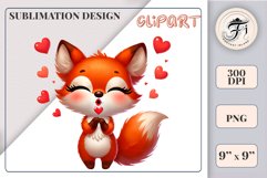Add a touch of woodland charm to your creations with this adorable little fox sublimation clipart! Perfect for Valentine’s Day gifts, greeting cards, stickers, T-shirts, and home decor. High-quality, transparent background. Download now!