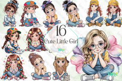Cute Little Girl Sublimation Product Image 1