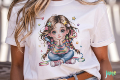 Cute Little Girl Sublimation Product Image 5
