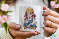 Cute Little Girl Sublimation Product Image 4