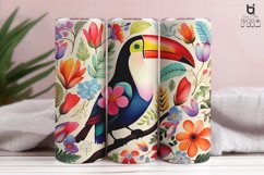 Cute Little Toucan Sublimation Tumbler Design Product Image 5