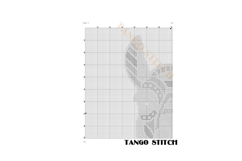 Cute llama geometric design cross stitch pattern - Tango Stitch