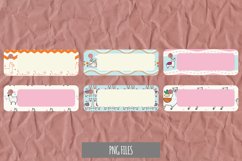 Cute Llama Seamless Pattern Shaped Tags Product Image 1